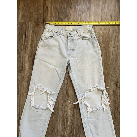 Free People We The Free Maggie Mid-Rise Straight Leg Cropped Jeans Size 27 - Picture 7 of 10